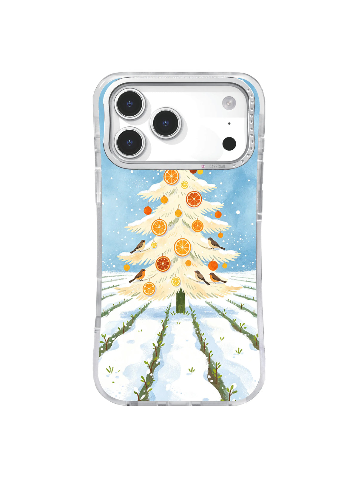 Frosted citrus beacon winter orchard iPhone 17 Pro case pattern five