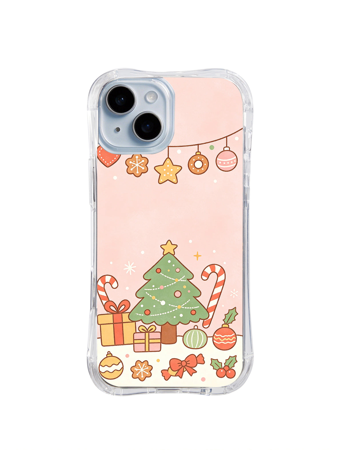 Cookie Garland Christmas Tree folk art iPhone 14 Plus case by Merry Vellum
