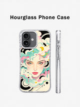 Future Bloom hourglass iPhone 17 case profile