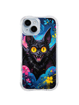 Blue Wing Dream Bat pink and blue art pattern for iPhone 15 Plus case
