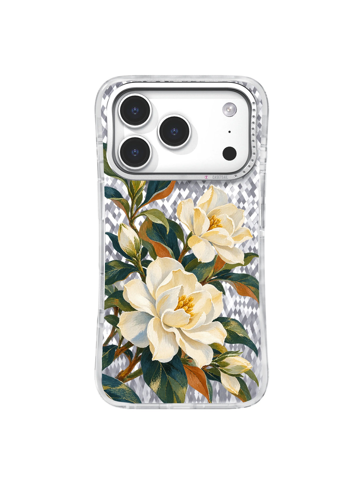 Gentle Space gardenia artwork for iPhone 17 Pro case