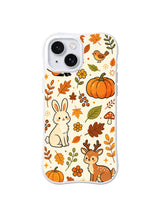 Gentle Autumn Meadow pattern on a white iPhone 14 case