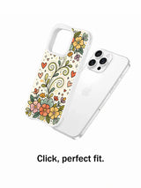 Gentle Blossom Rhythm iPhone 14 Pro case perfect fit