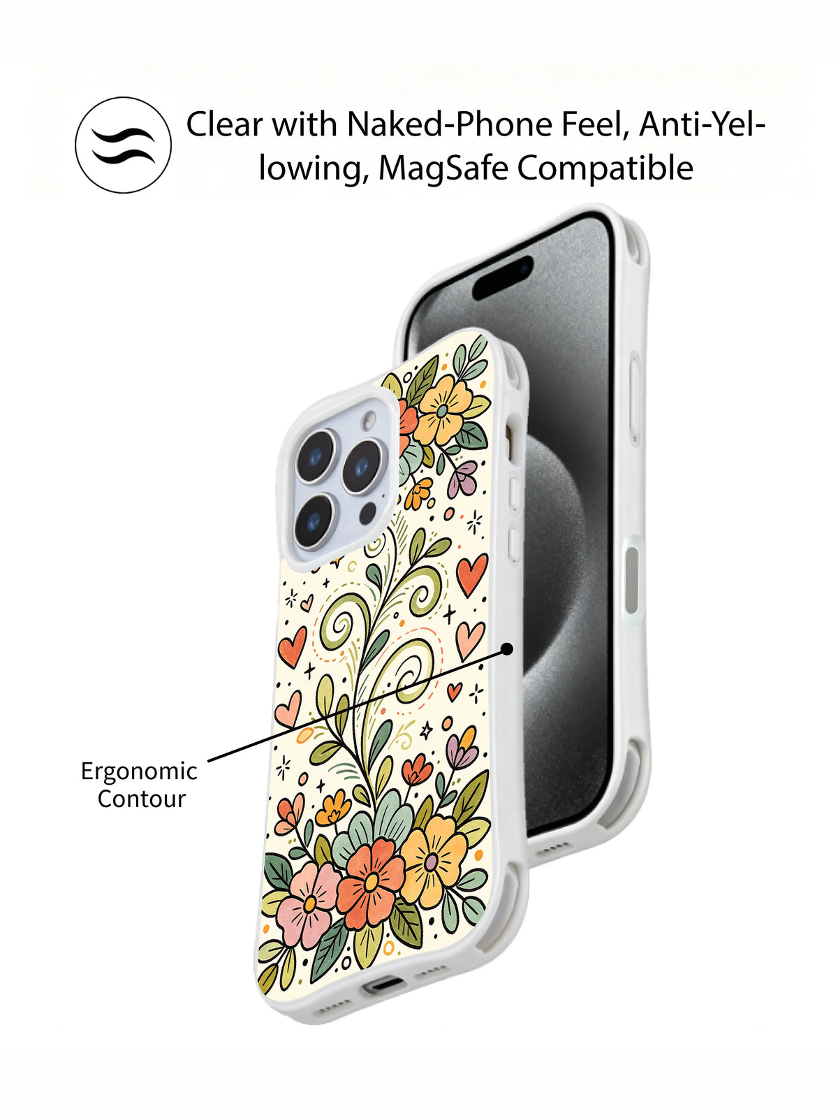 Gentle Blossom Rhythm MagSafe iPhone 14 Pro case