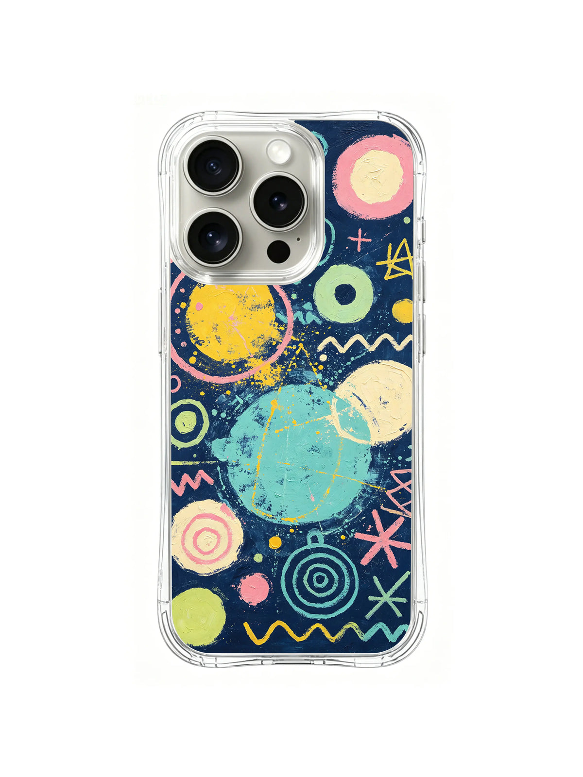 Painterly Orbit Balance pattern iPhone 14 Pro Max case