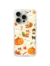 Ghost Fox Pumpkin pattern on iPhone 14 Pro case
