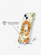 Ghost Tea Time in the Woods iPhone 14 case drop protection demonstration
