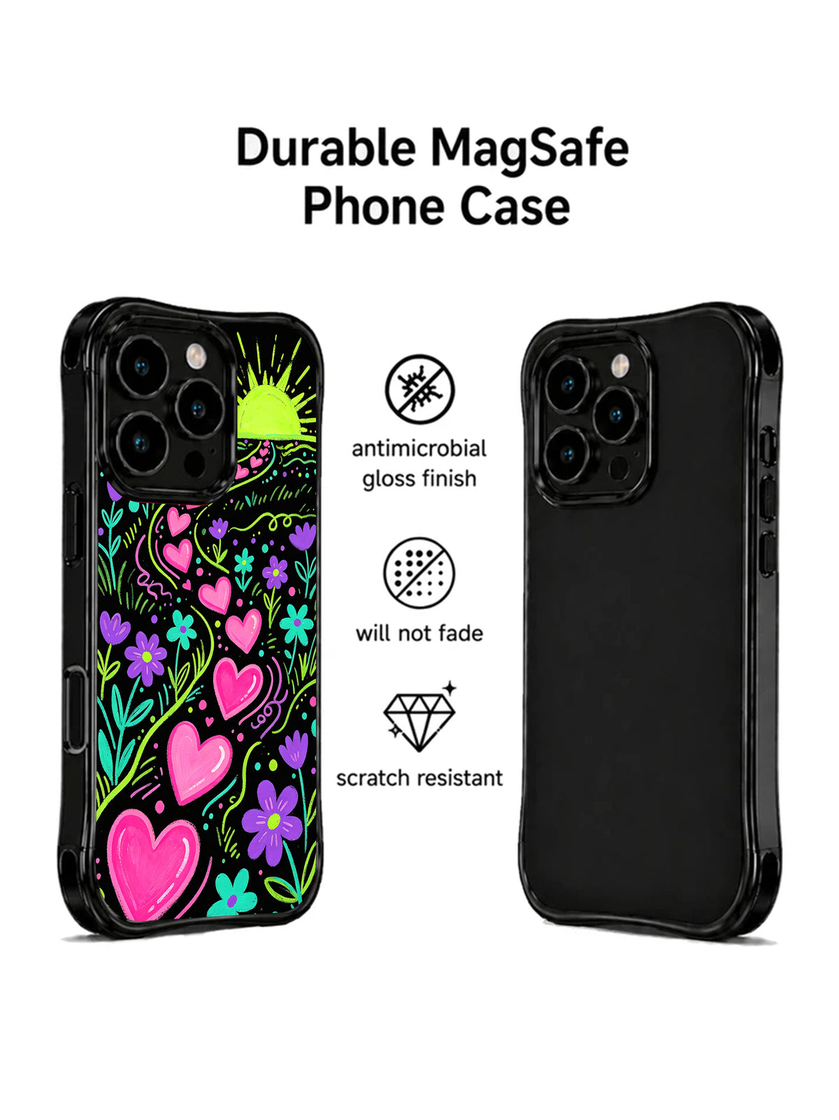 Glow Heart Prairie case side view