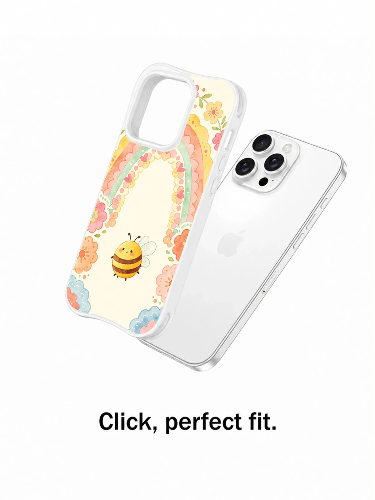 Golden Bee Garden iPhone 14 Pro case lifestyle view