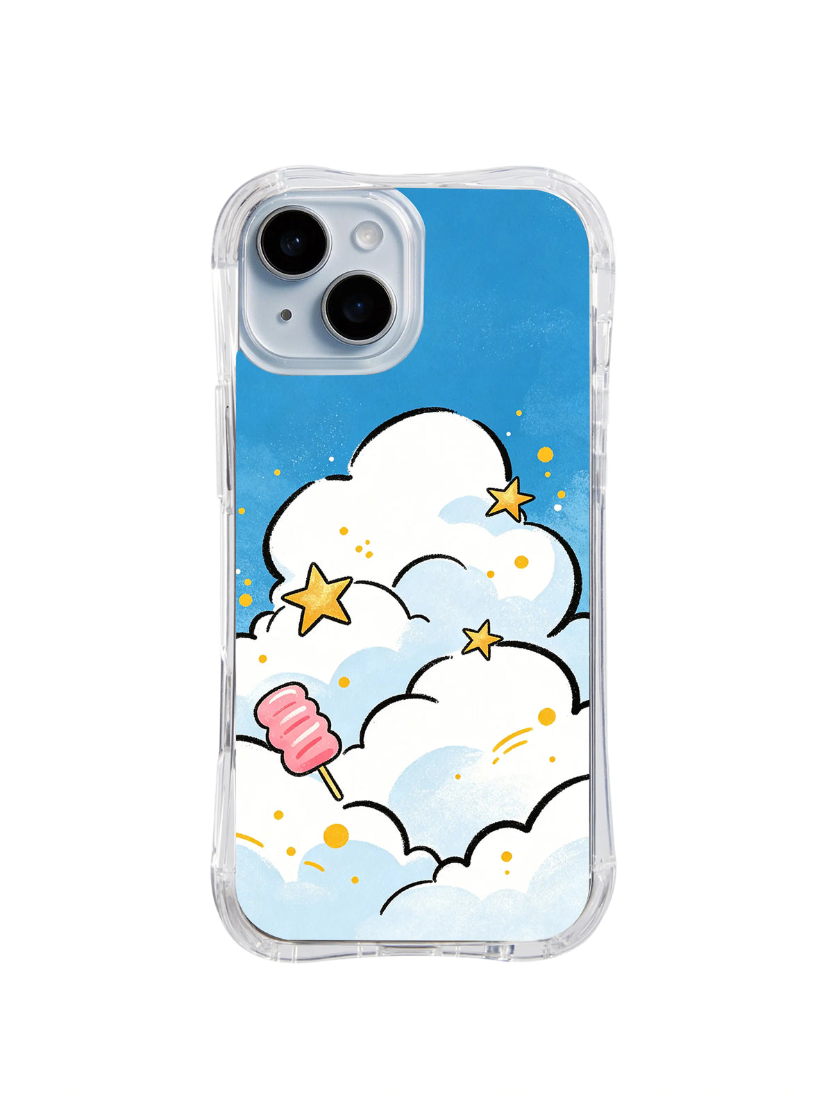 Stacked Dream Clouds pattern iPhone 14 case