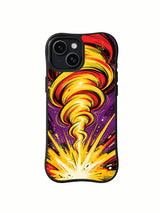 Golden Confidence Wave iPhone 15 Plus case front view