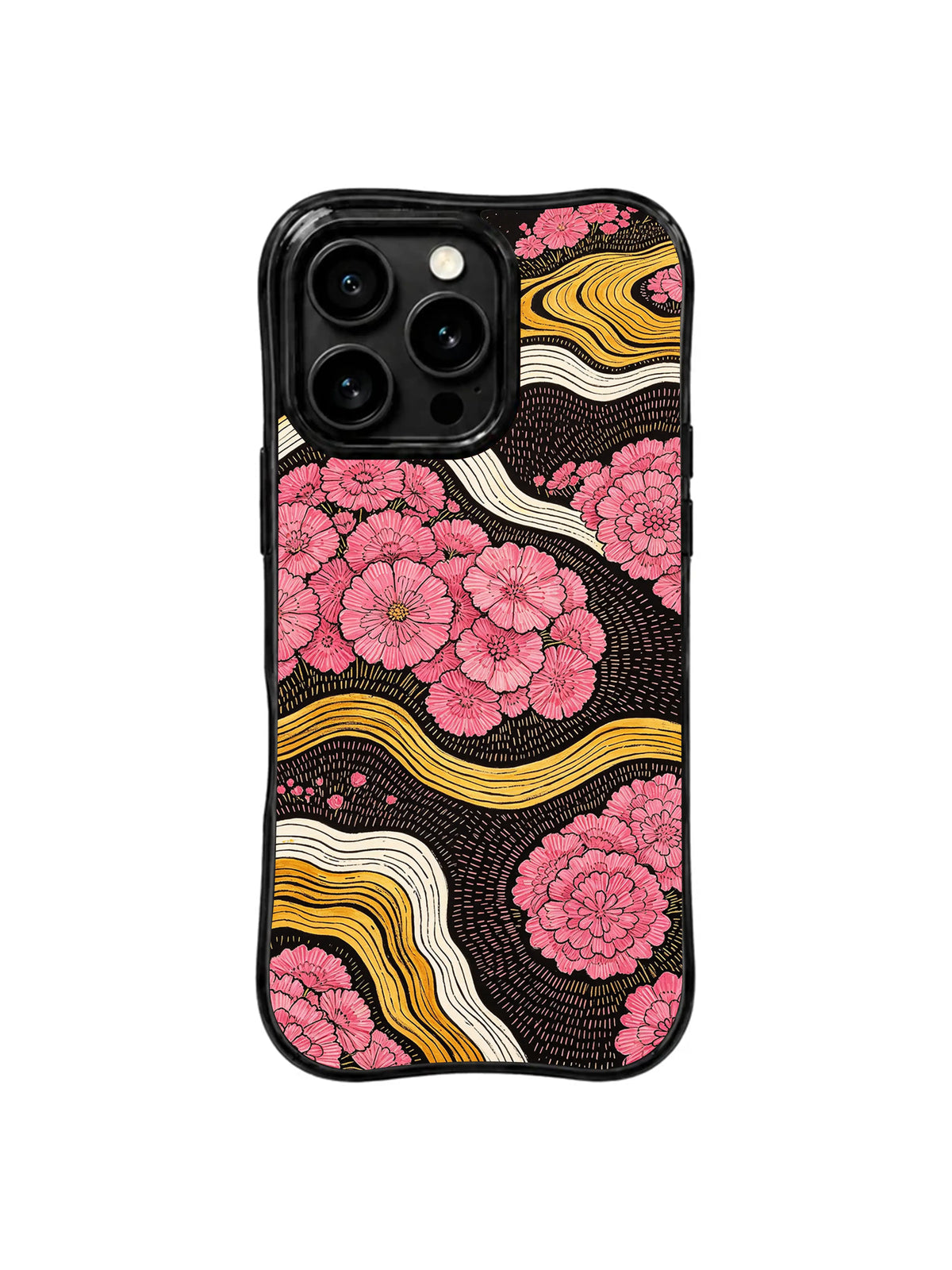 Shattered Bloom Current pattern iPhone 15 Pro case