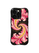 Velvet Floral Whirlpool pattern iPhone 15 Pro case