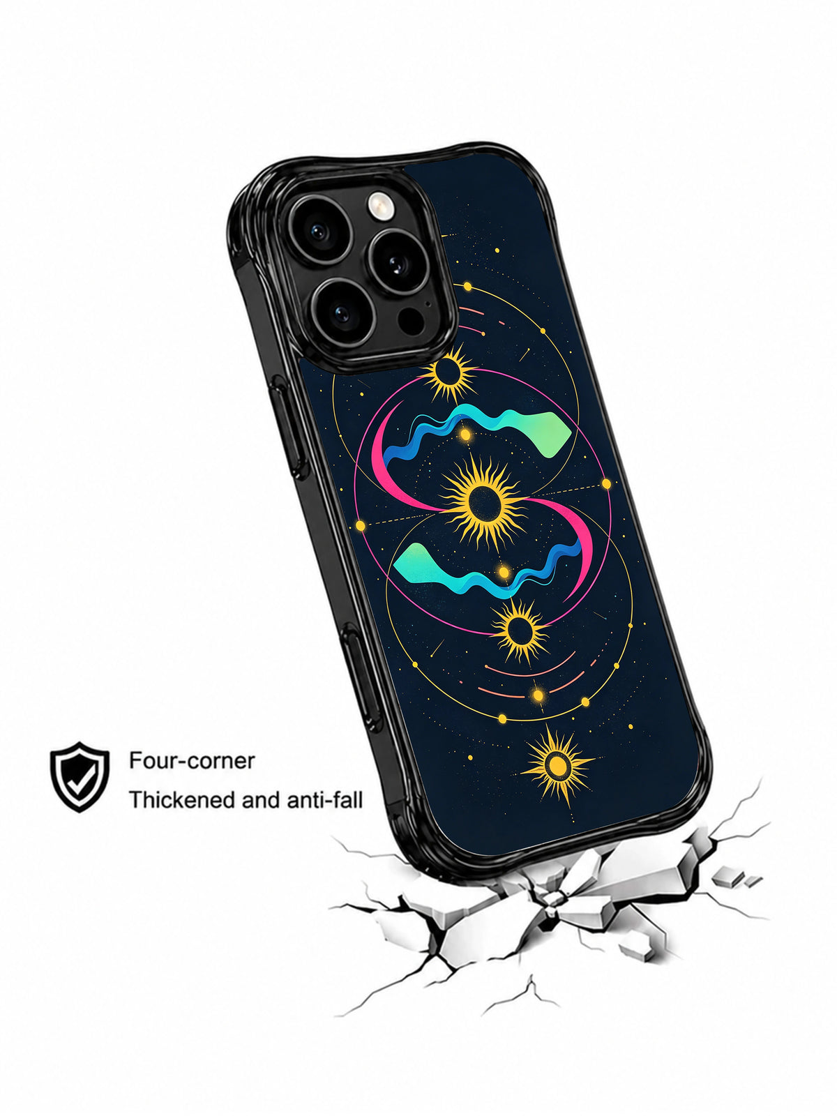 Golden Energy Code anti-fall iPhone 14 Pro Max case