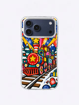 Firework Track Parade Golden Gift Express iPhone 17 Pro Max case pattern