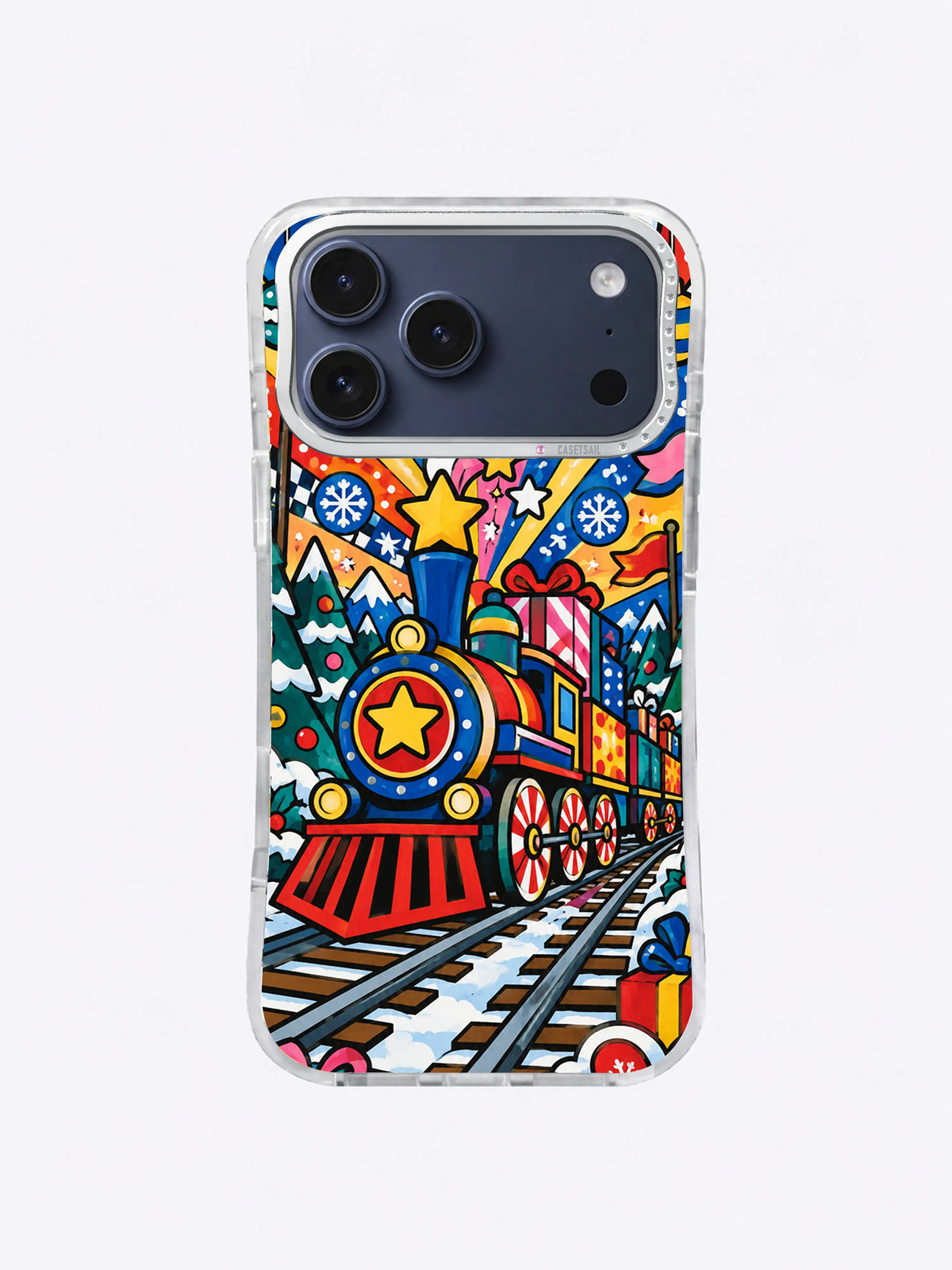 Wonderbound Express Golden Gift Express iPhone 17 Pro Max case pattern