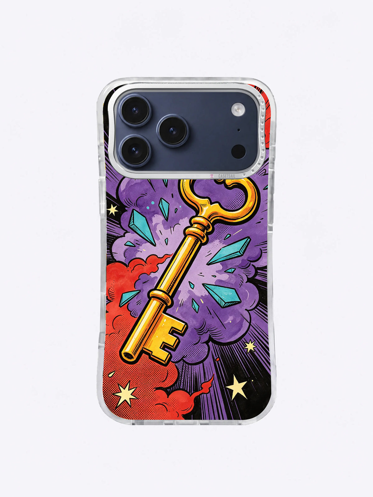 Golden Key Shock cobalt cloud new chapter key artwork on an iPhone case