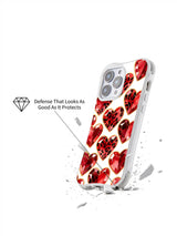 Golden Love Mosaic ruby heart iPhone 16 Pro case view 2