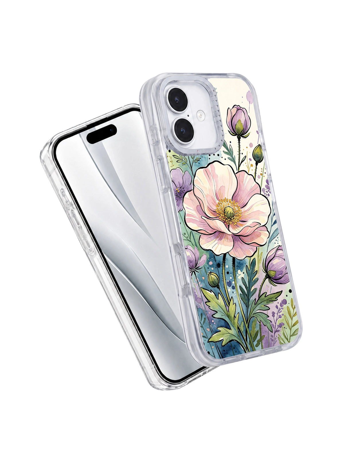 Golden Meadow Fantasy iPhone 17 case front and back