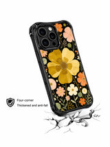 Golden Meadow Signal iPhone 15 Pro case angled view