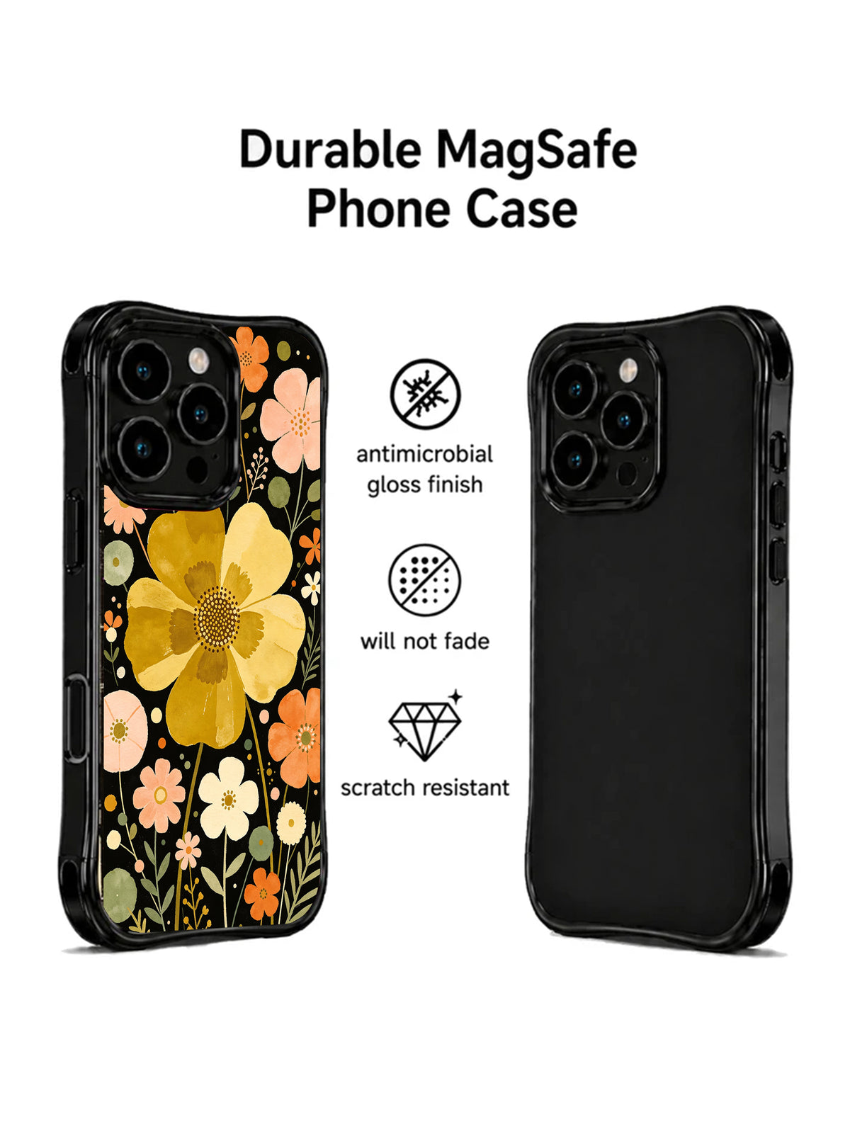 Golden Meadow Signal protective iPhone 15 Pro case