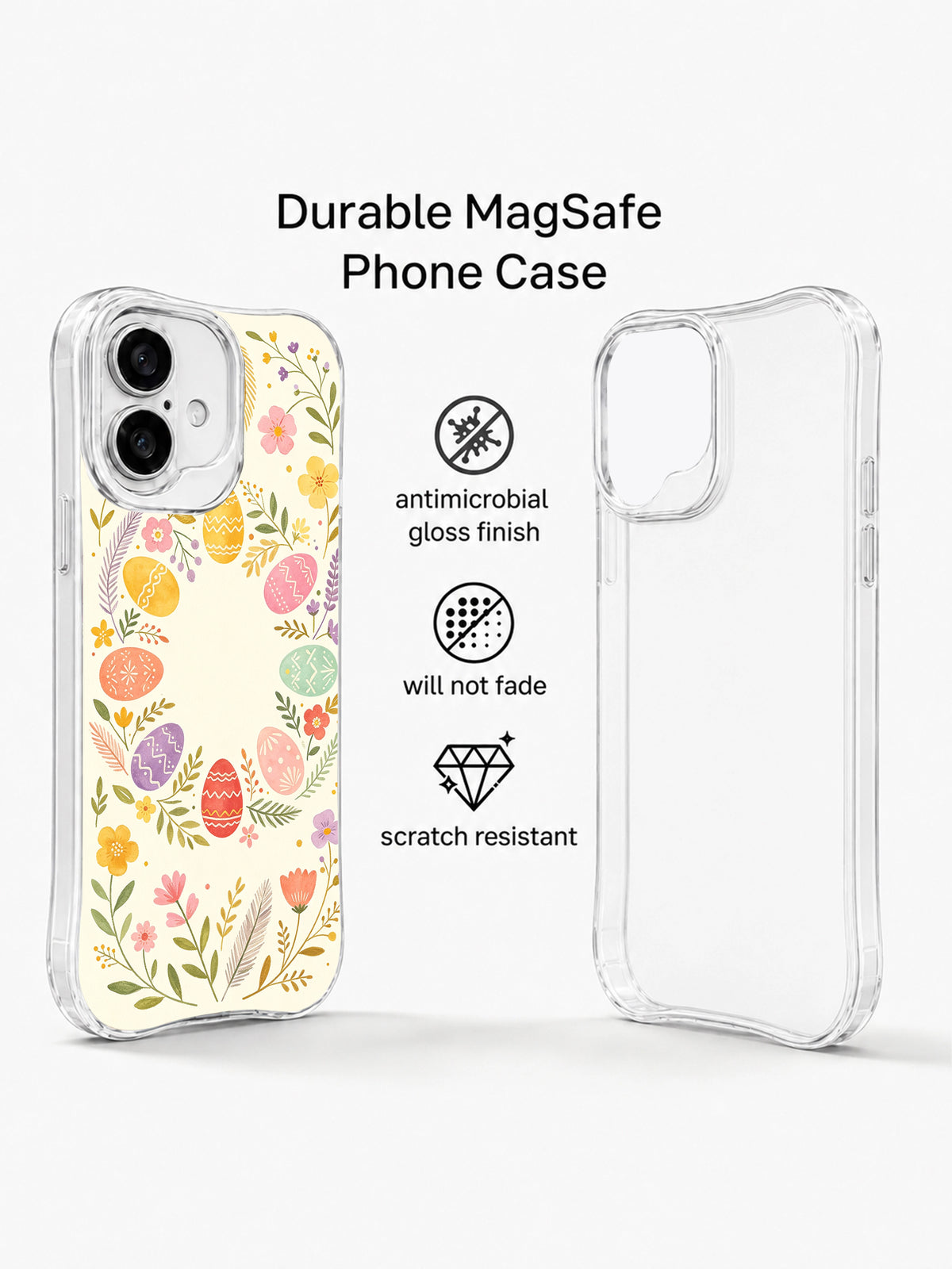 Golden Morning Easter: Illustrated rear case beside a separate plain case view.