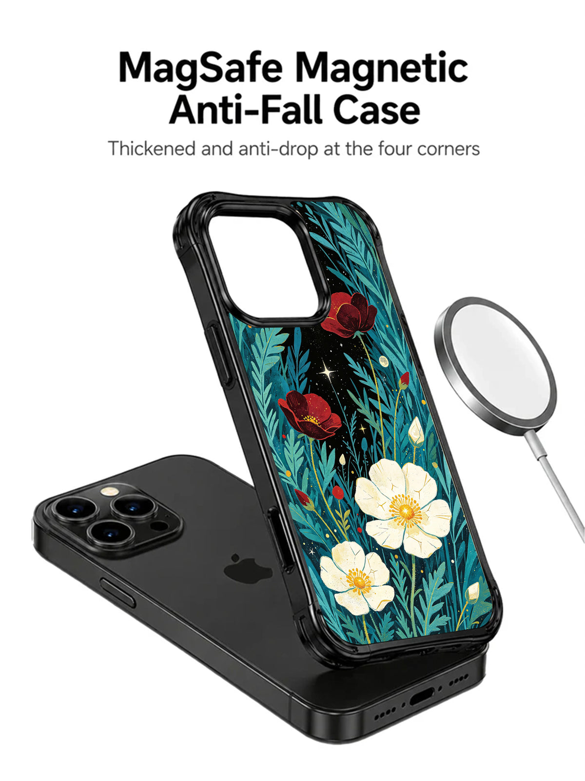 Golden Petal Universe iPhone 15 Pro case product view 2