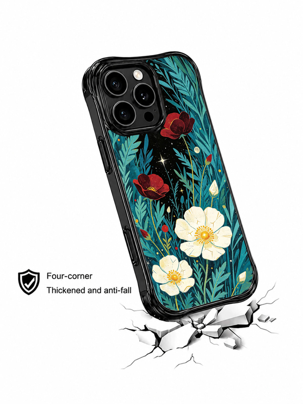 Golden Petal Universe iPhone 15 Pro case product view 4
