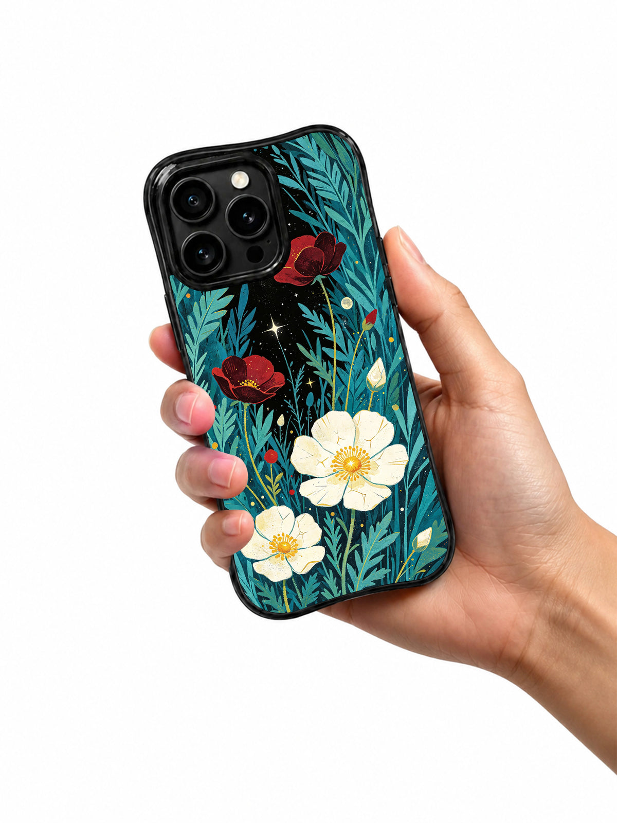 Golden Petal Universe iPhone 15 Pro case product view 5