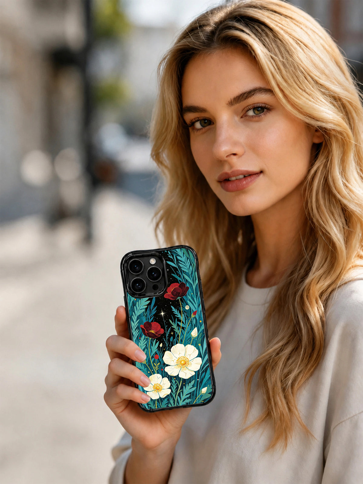 Golden Petal Universe iPhone 15 Pro case product view 6