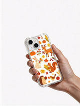 Gratitude Garden Feast: Hand holding the case with its illustrated back facing outward.
