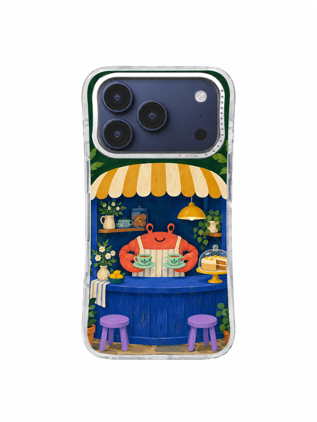 Tea Beneath the Green Awning Afternoon Cup artwork for iPhone 17 Pro
