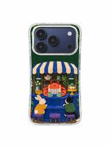 Tea Beneath the Green Awning Last Sip artwork for iPhone 17 Pro