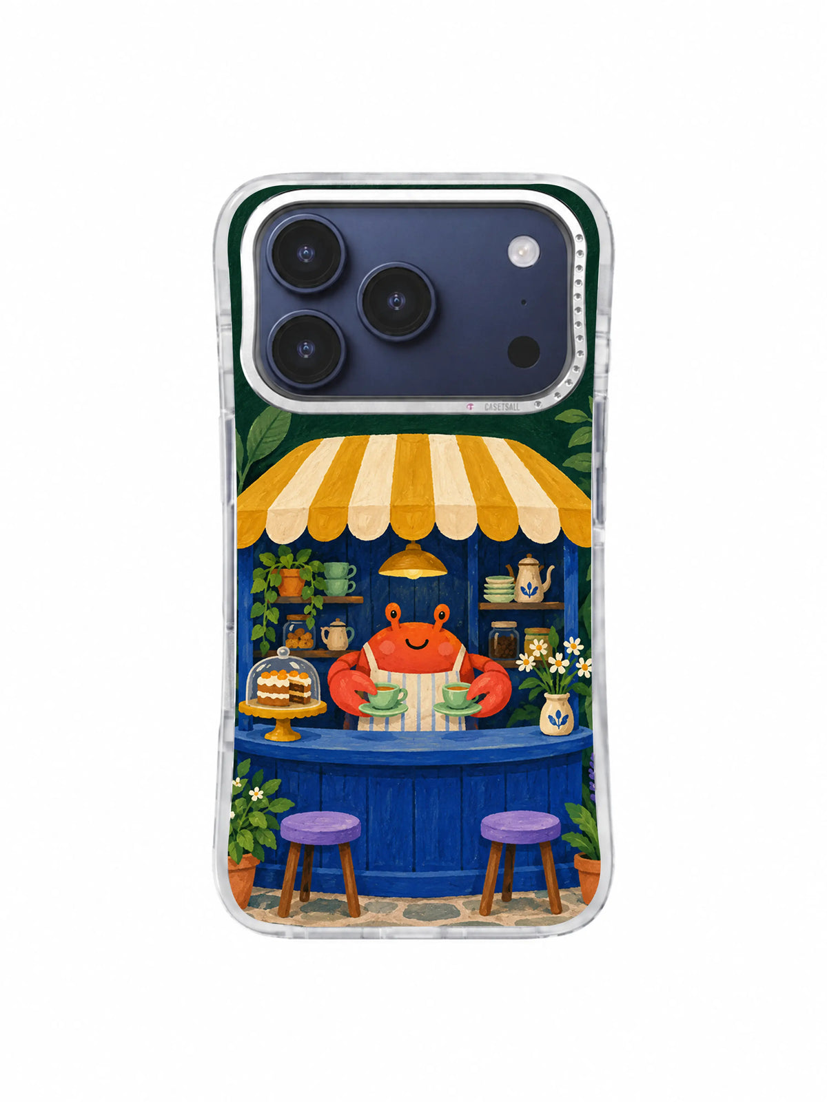 Tea Beneath the Green Awning Shared Table artwork for iPhone 17 Pro