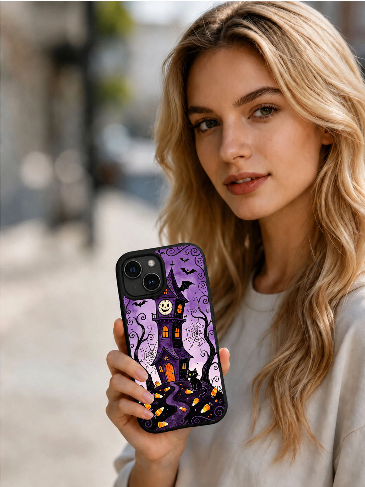 Product or handheld view of the The Grinning Belfry case
