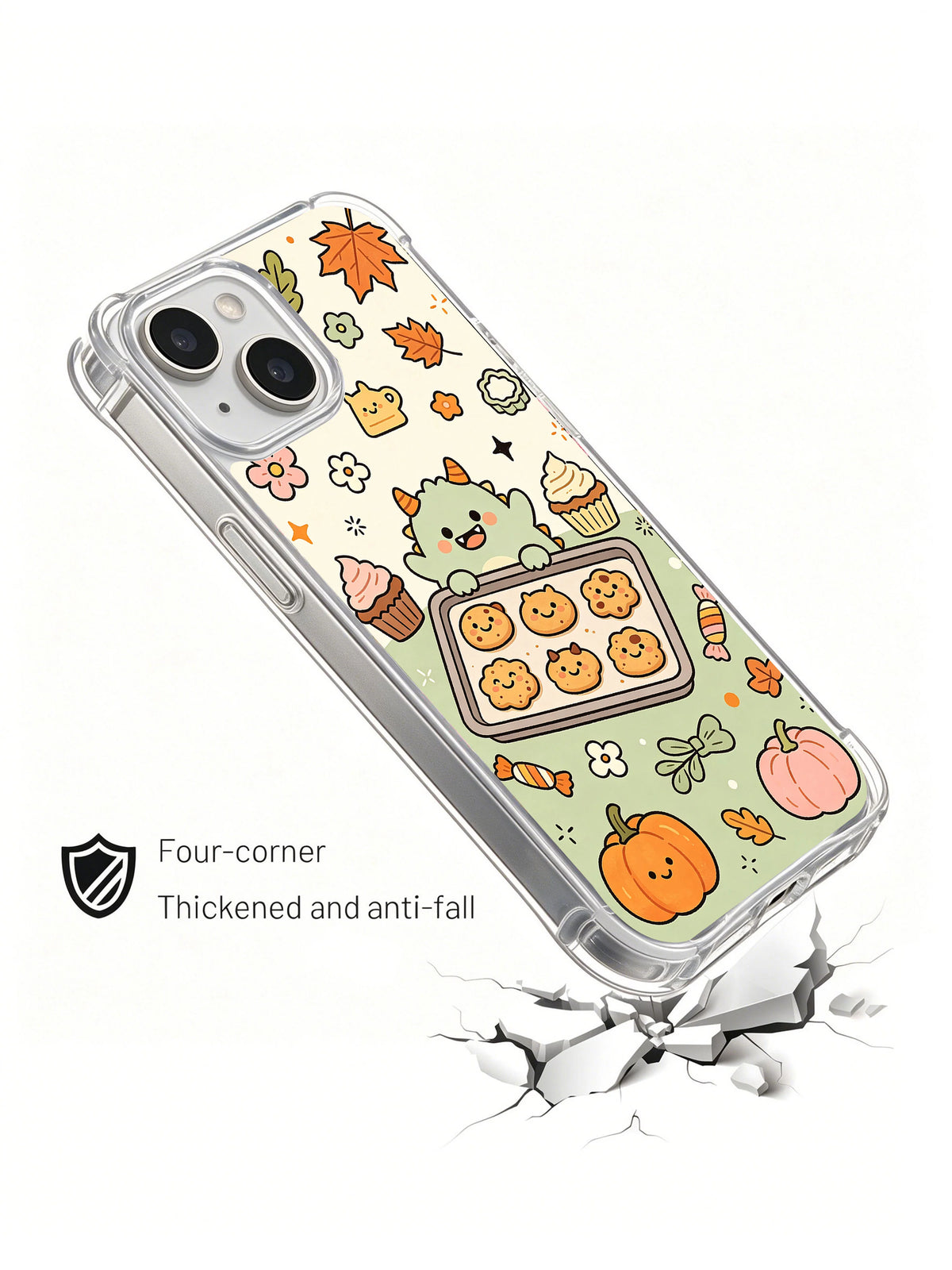 Halloween Cookie Monster Bakery iPhone 14 case drop protection