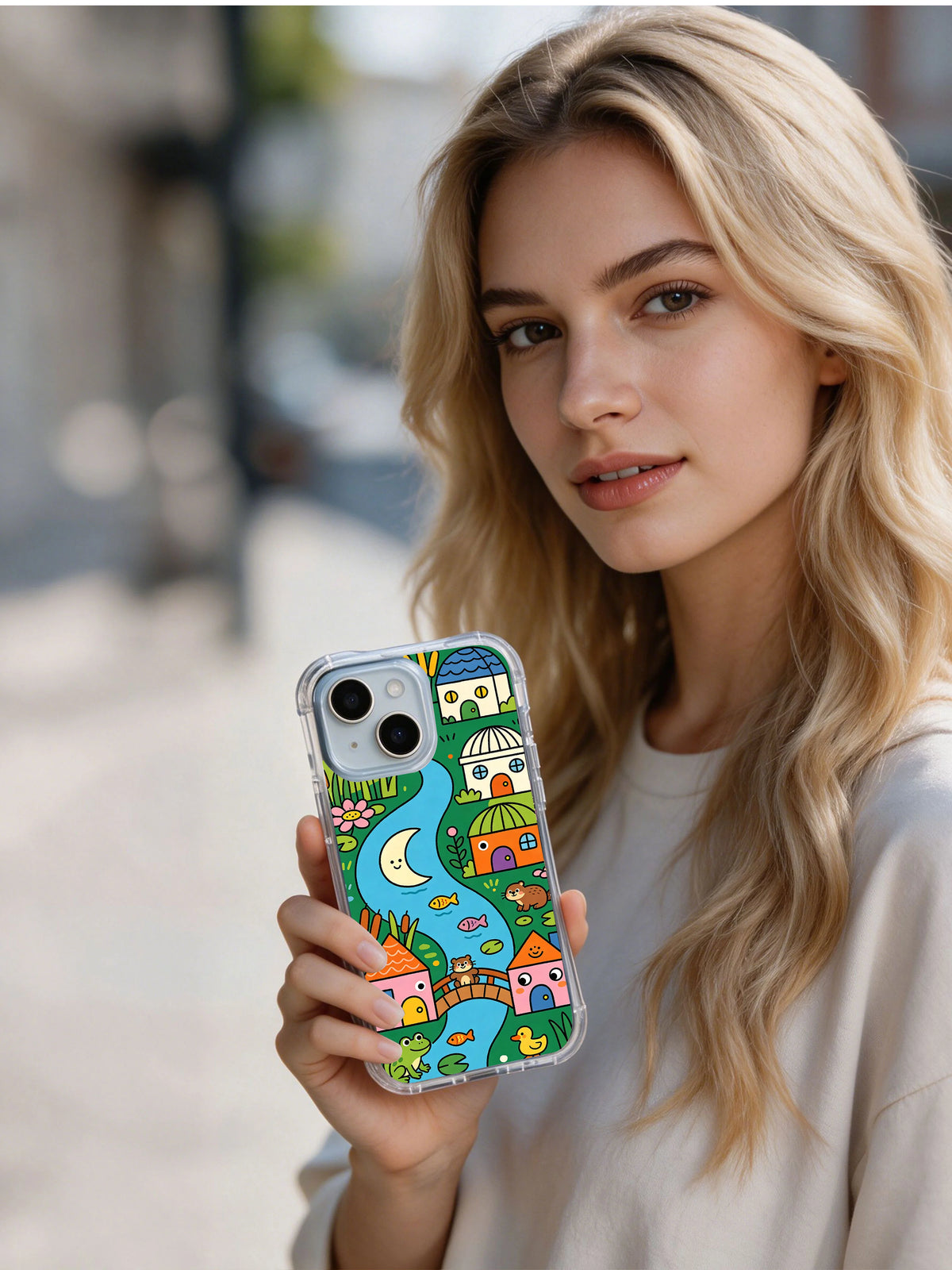 Artist 146 cute animal iPhone 14 Plus case presentation
