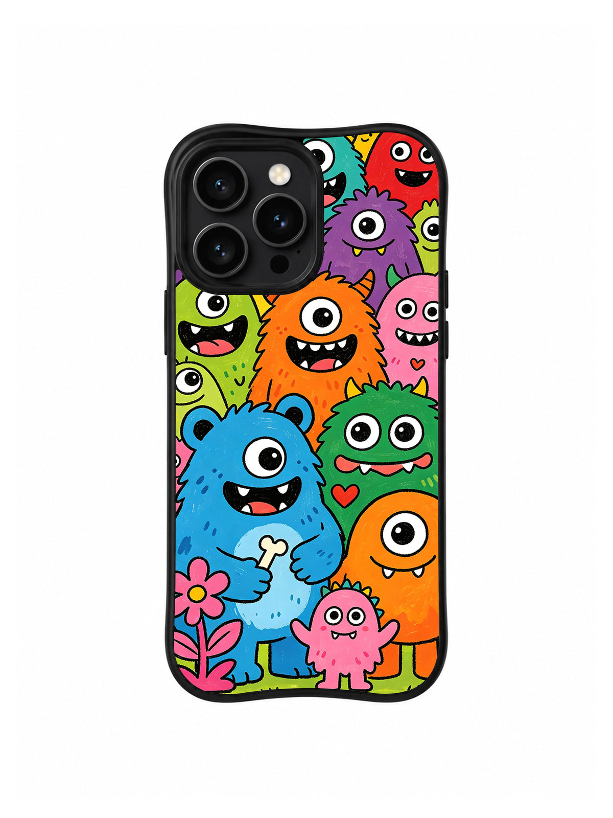 Product or handheld view of the Happy Freak Family case