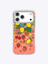 Happy Fruit Symphony iPhone 17 Pro Max case front view
