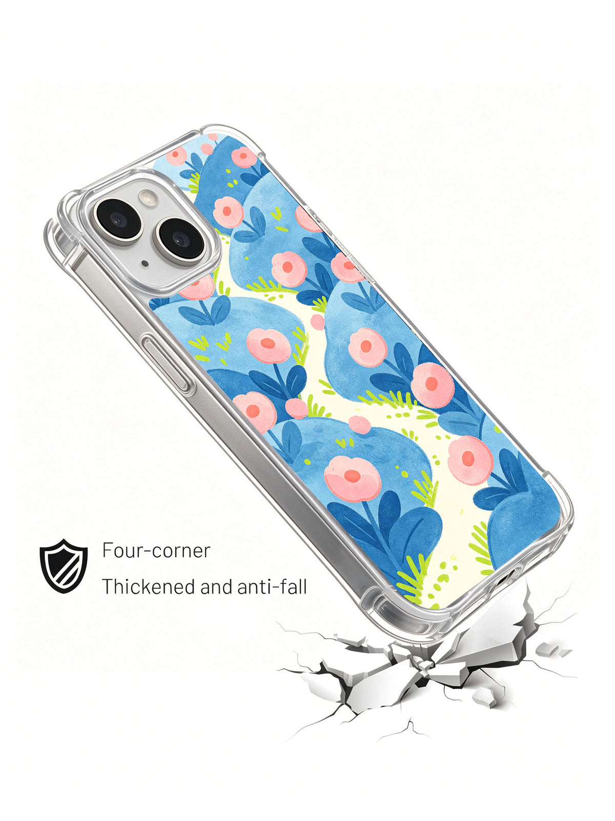 Happy Meadow Friends protective iPhone 14 case