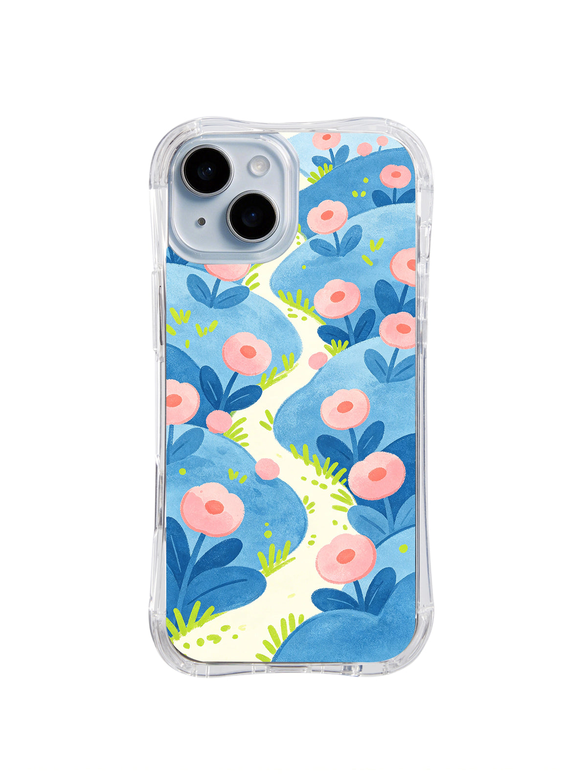 Meadow Path Friends iPhone 14 case pattern