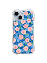 Pink Flower Gathering iPhone 14 case pattern