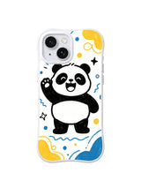 Joyful Panda Wave – Happy Panda Energy iPhone 13 case by Kito Bramble