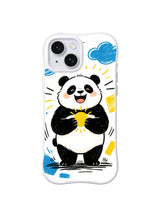 Sun Hug Panda – Happy Panda Energy iPhone 13 case by Kito Bramble