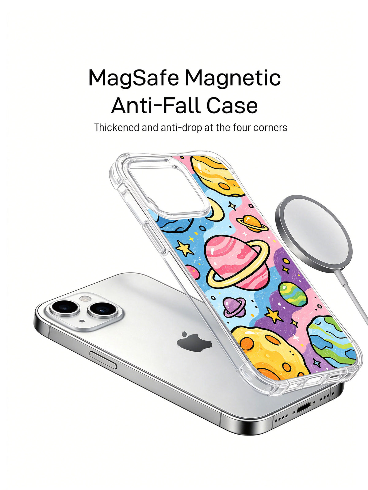 Happy Planet iPhone 14 case magnetic charging