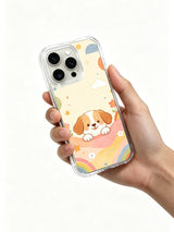 Happy Rainbow Puppy iPhone 14 Pro case packaging