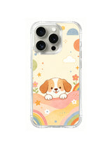 Sunny Rainbow Puppy pattern iPhone 14 Pro case