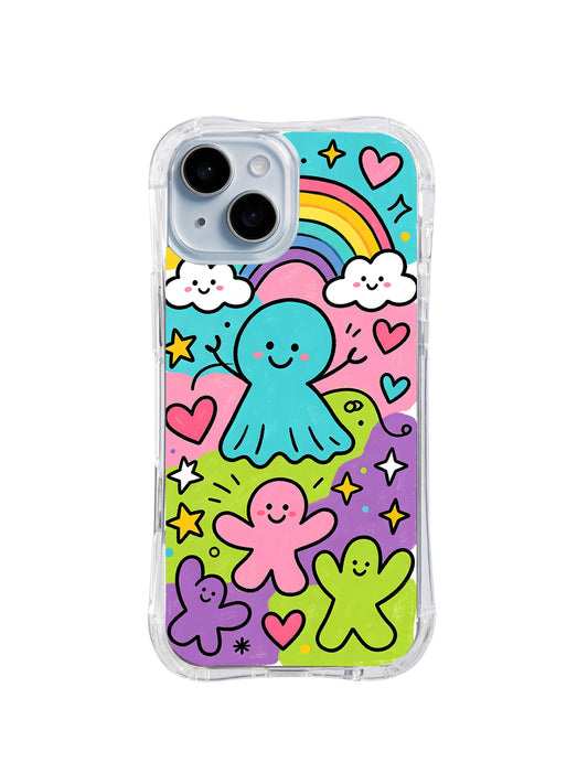 Happy Rainbow Soul iPhone 14 case front view