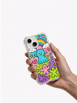 Hand holding Happy Rainbow Soul iPhone 14 case