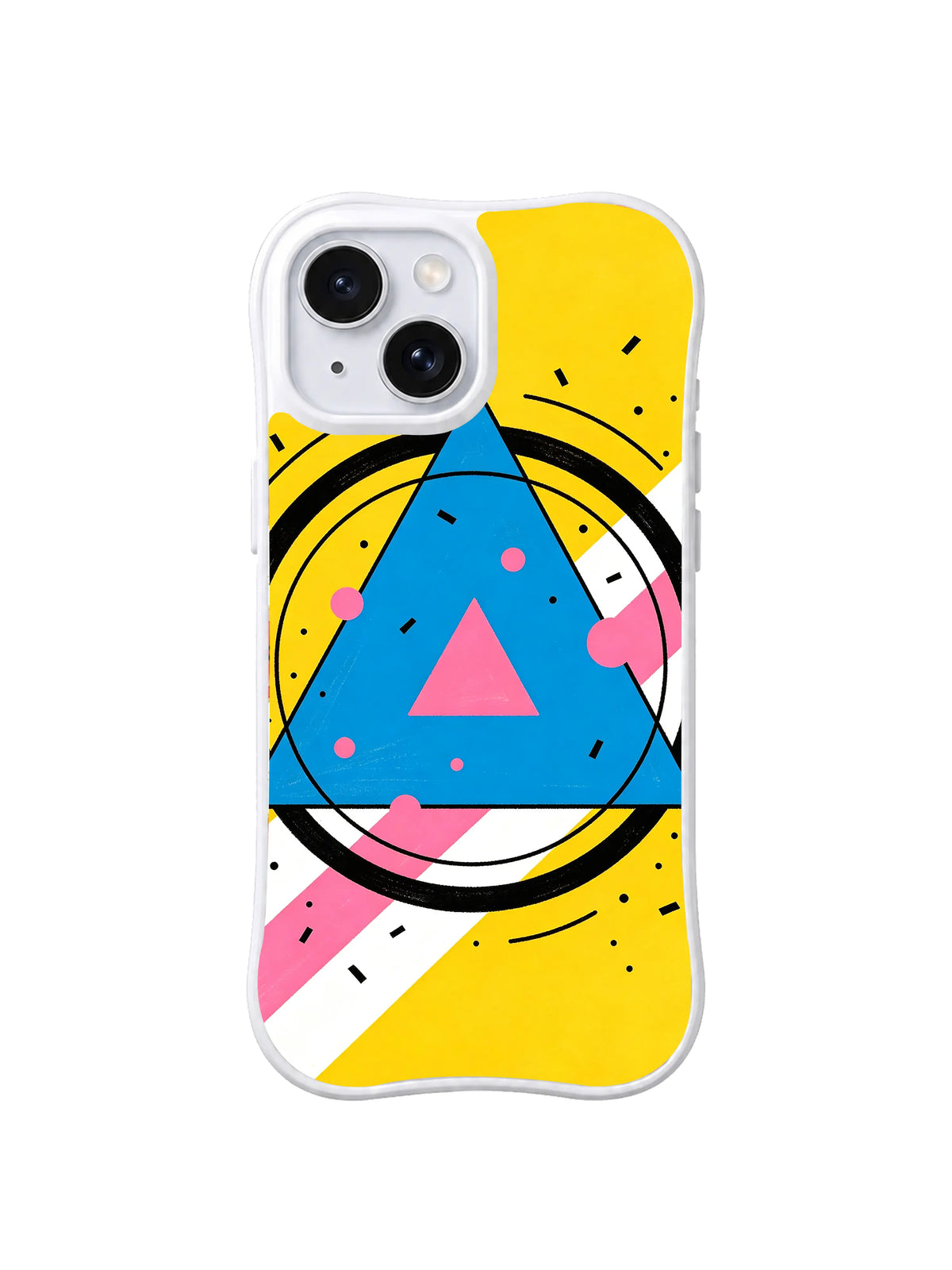 Joyful Peak Signal pattern iPhone 15 case